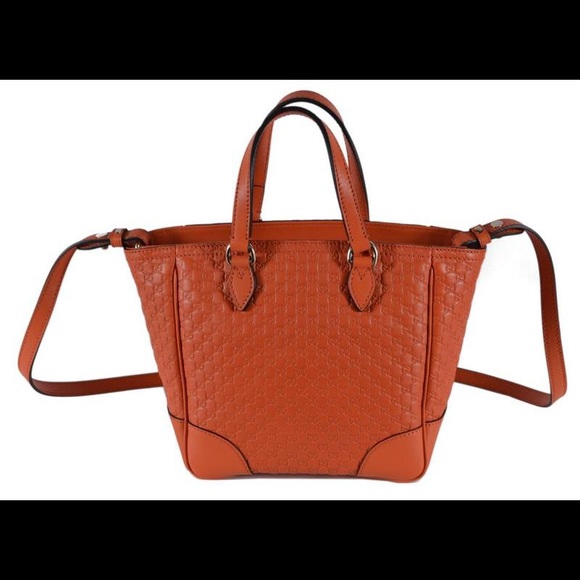 Gucci Handbags - Gucci Orange Guccissima GG Logo Bree Crossbody Bag